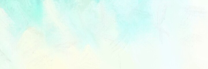 vintage abstract painted background with honeydew, pale turquoise and light cyan colors and space for text or image. can be used as header or banner
