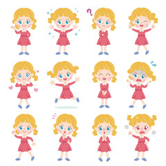 外国人女の子　全身　セット