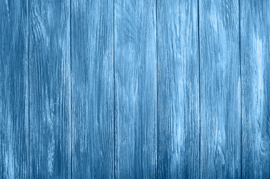Old classic blue wooden background