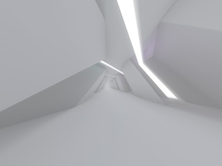 Abstract modern architecture background. 3D