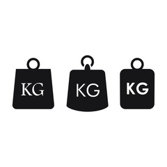 Weight kilogram icon. Vector illustration