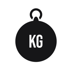 Weight kilogram icon. Vector illustration