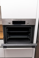 Electric oven in the kitchen