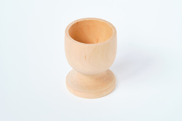 empty wooden egg cup