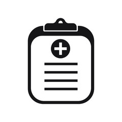 Medical insurance icon in flat style. vector illustration