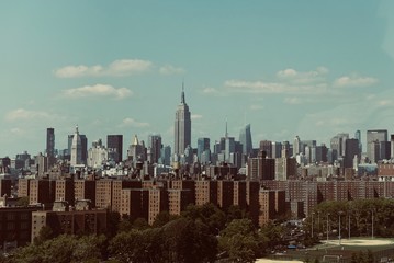 aerial view of New York city