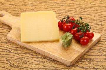 Hard parmesan cheese piece