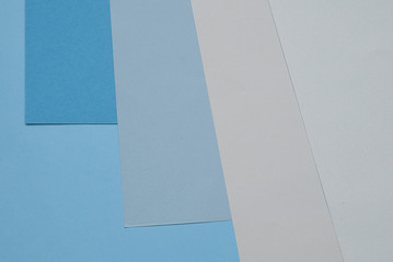 Set of  papers in trendy classic blue color.