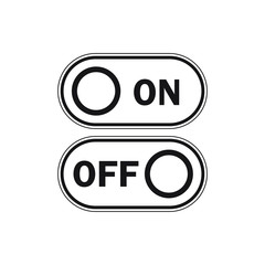 Switch On and Off icon. Vector illustration