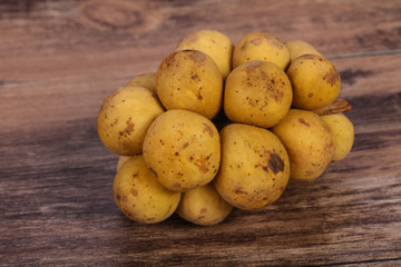 Sweet tasty tropical fruit Langsat