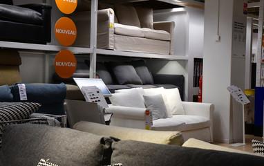 Plaisir; France - august 10 2019 : furniture and home accessories store
