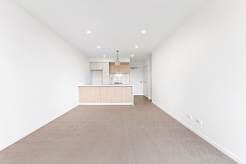 Empty and unfurnished brand new apartment