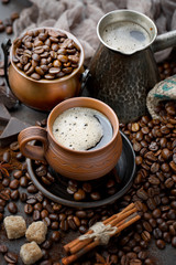 Black coffeeblack, brown, background, drink, cup, coffee, food, old, table, white, hot, traditional, breakfast, beverage, aroma, espresso, caffeine, mug, cafe, dark, text on an old background in a cup