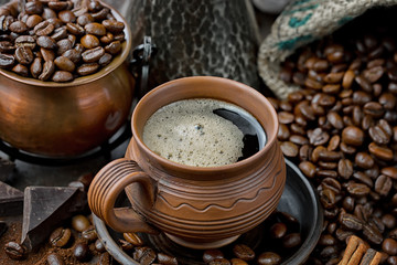 Black coffeeblack, brown, background, drink, cup, coffee, food, old, table, white, hot, traditional, breakfast, beverage, aroma, espresso, caffeine, mug, cafe, dark, text on an old background in a cup