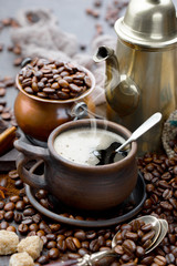 Black coffeeblack, brown, background, drink, cup, coffee, food, old, table, white, hot, traditional, breakfast, beverage, aroma, espresso, caffeine, mug, cafe, dark, text on an old background in a cup