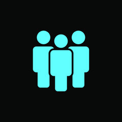 Person symbol, People vector, Work Group Team, Persons Crowd Vector Illustration icon.