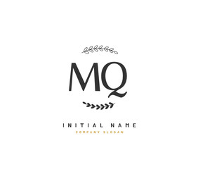 M G MG Beauty vector initial logo, handwriting logo of initial signature, wedding, fashion, jewerly, boutique, floral and botanical with creative template for any company or business.