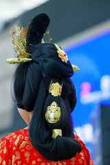 Chinese ancient lady bun
