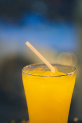 Glass of passion fruit juice
