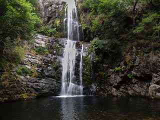 Fototapeta na wymiar Cioyo waterfall in Asturias. Spain