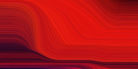 elegant curvy swirl waves background design with strong red, very dark pink and dark red color