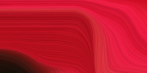 abstract waves illustration with crimson, very dark pink and firebrick color