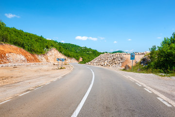 Road in Montenegro