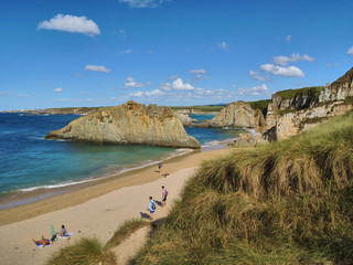 Mexota beach in Tapia de Casariego. Asturias. Spain