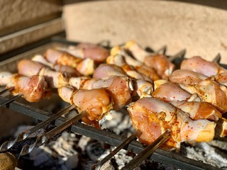 meat on the grill