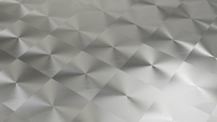 3D rendering of Metal texture of anisotropic aluminum foil