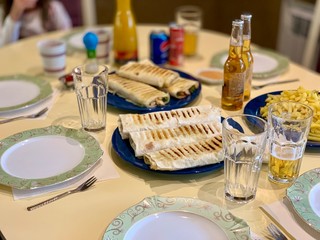 festive table setting