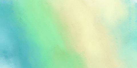 painting background illustration with tea green, medium aqua marine and pale green colors and space for text or image. can be used as header or banner