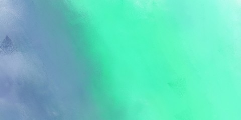 abstract painting background graphic with medium turquoise, cadet blue and turquoise colors and space for text or image. can be used as header or banner