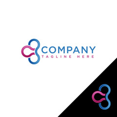 abstract circle Infinite shape concept logo icon