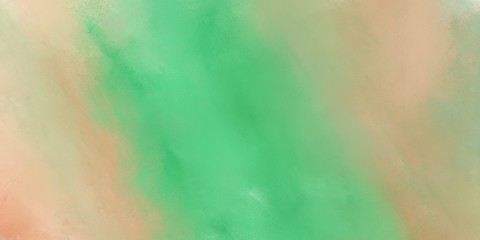 painting vintage background illustration with tan, medium sea green and pastel green colors and space for text or image. can be used as header or banner