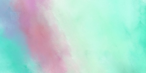 Fototapeta na wymiar abstract painting background texture with powder blue, pale turquoise and pastel purple colors and space for text or image. can be used as header or banner