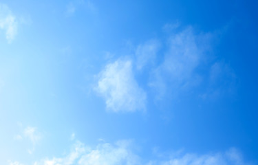 blue sky with beautiful natural white clouds