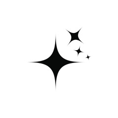 black star doodle hand drawn. vector illustration