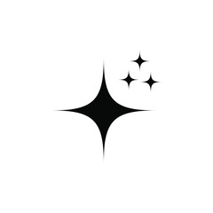 Fototapeta premium black star doodle hand drawn. vector illustration