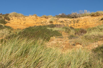 Traces d'érosion sur les falaises au nord de la Pointe aux Oies - Wimereux - Pas-de-Calais