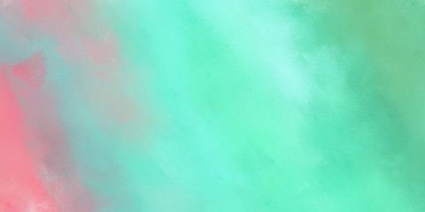 aqua marine, pastel magenta and ash gray color background with space for text or image. vintage texture, distressed old textured painted design. can be used as header or banner