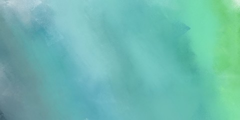 painting background texture with medium aqua marine, powder blue and light green colors and space for text or image. can be used as header or banner