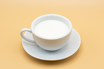 A cup of milk