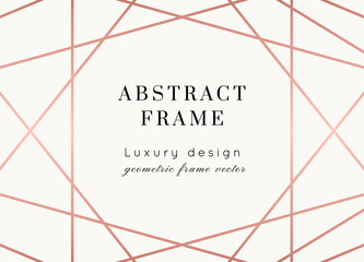 WEDDING Invitations Rose Gold Vector