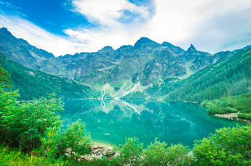 Morskie Oko, Tatra mountains, Poland. Eye of the Sea lake in High Tatras, poland side of the massif © Lucian Bolca