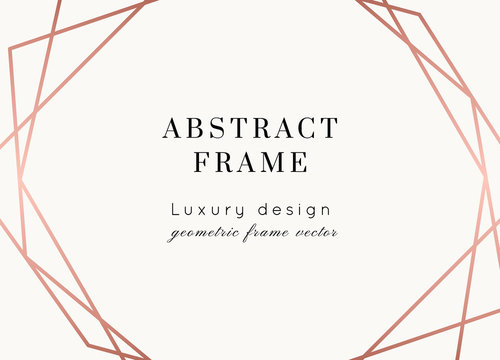 WEDDING Invitations Rose Gold Vector