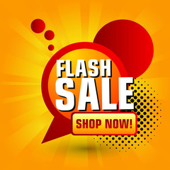 Flash Sale Design for business. Discount Banner Promotion Template. Flash Sale banner template design vector