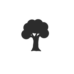 Tree icon on white background