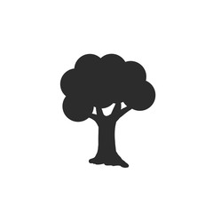 Tree icon on white background