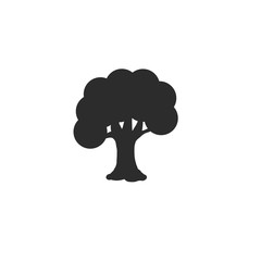 Tree icon on white background